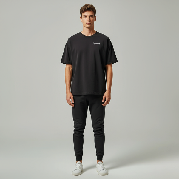 Philippians 4:13 Relaxed Fit Heavyweight Tee - Black