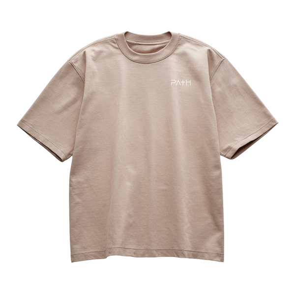 CORE RELAXED FIT HEAVYWEIGHT TEE - TAN